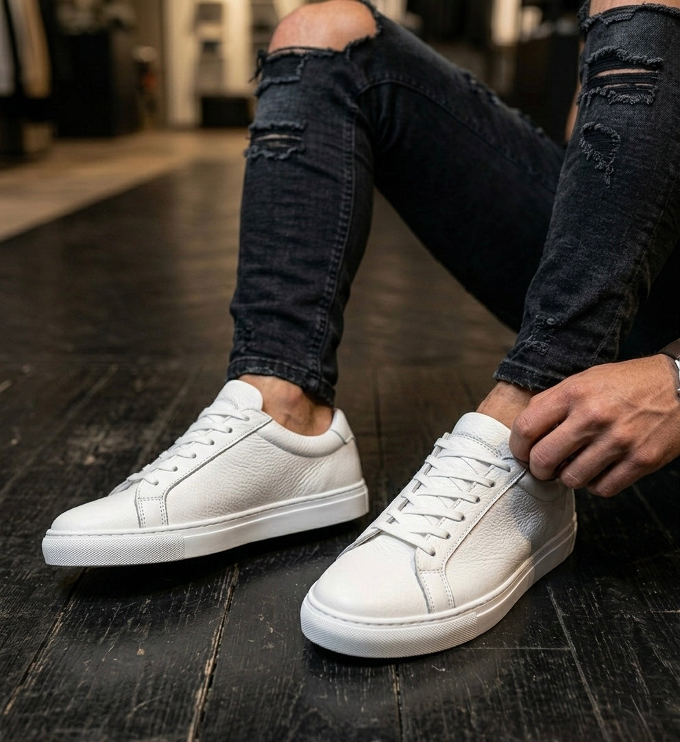 4253 Hakiki Deri Sneakers
