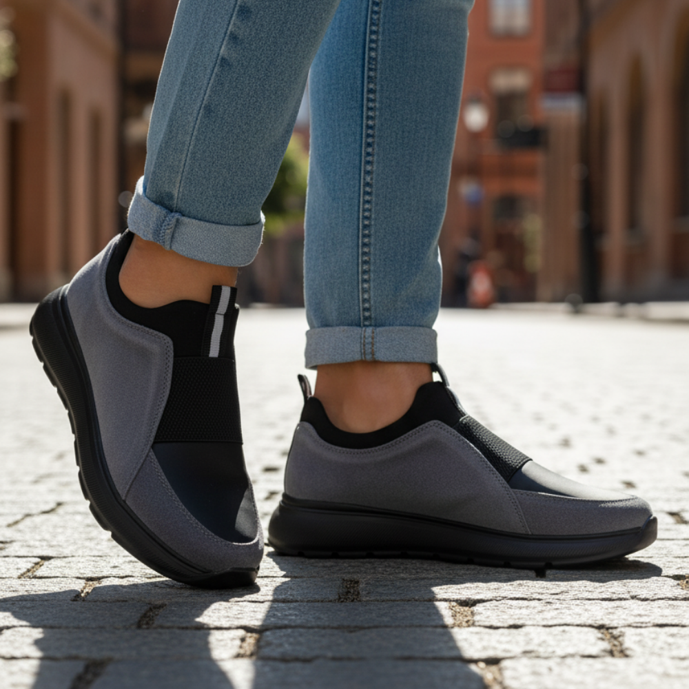 1106 Siyah Hakiki Deri Erkek Sneakers