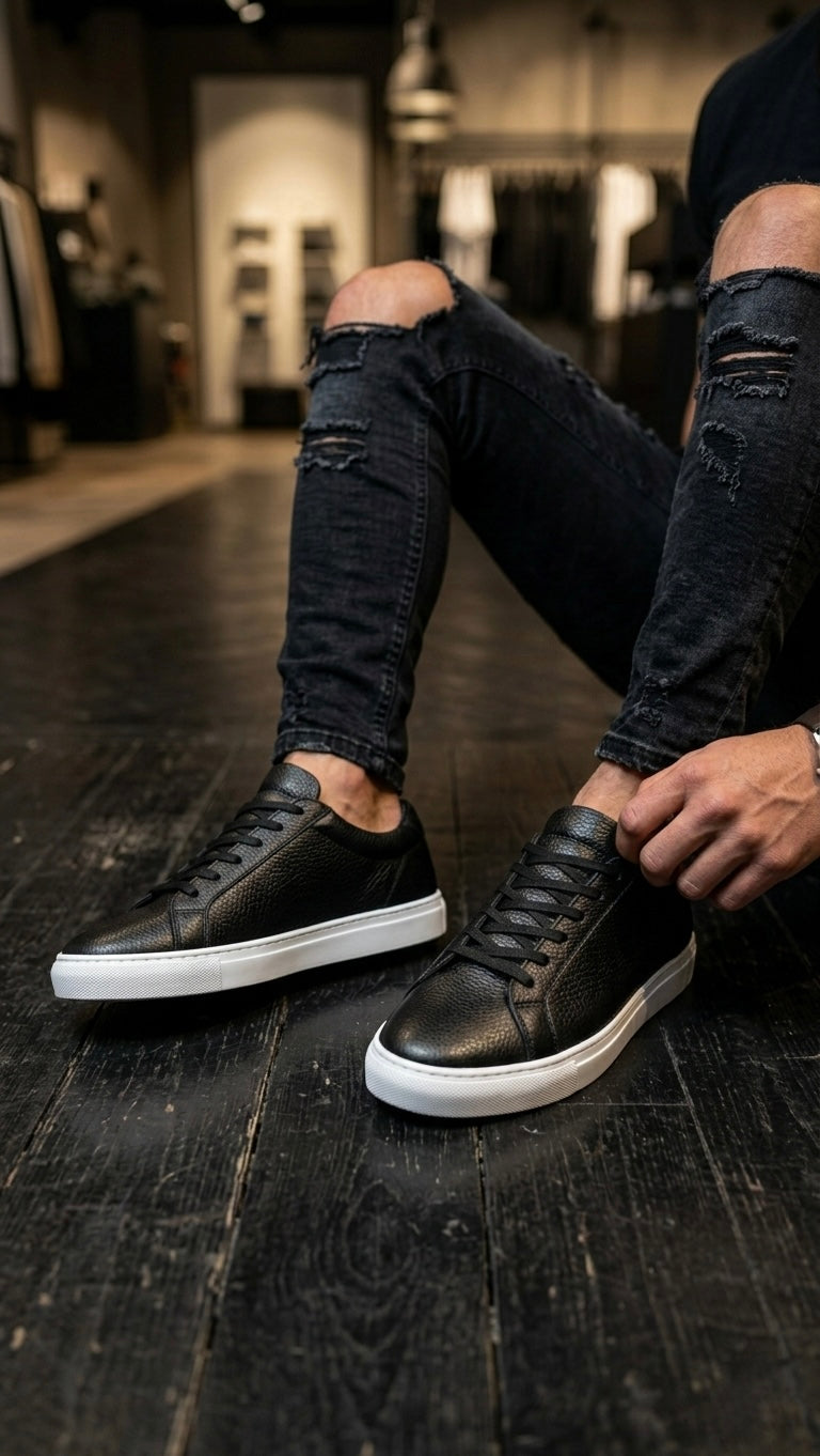 4253 Hakiki Deri Sneakers