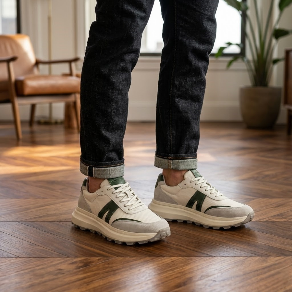 2031 Hakiki Deri Erkek Sneakers Eva