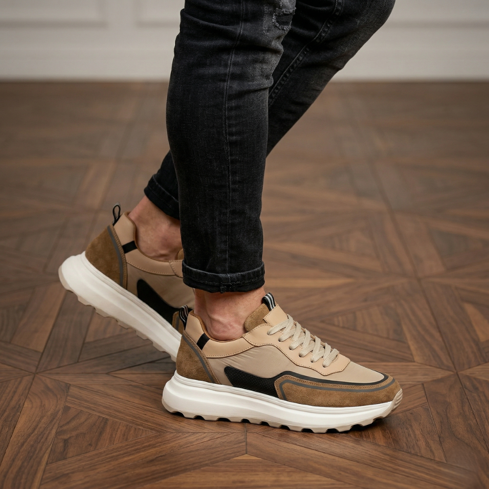 2028 Hakiki Deri Erkek Sneakers Eva