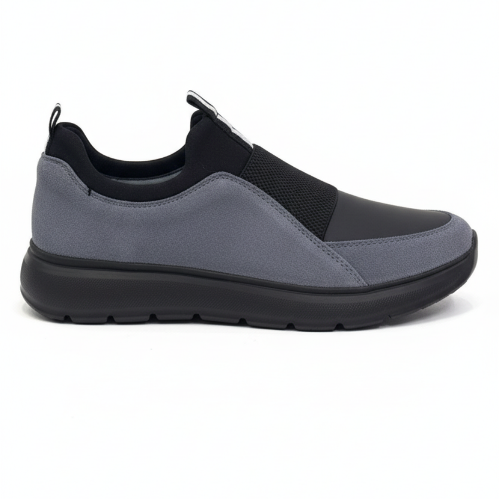 1106 Siyah Hakiki Deri Erkek Sneakers