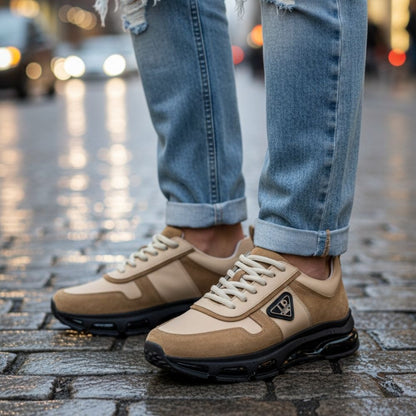 2027 Süet Hakiki Deri Erkek Sneakers